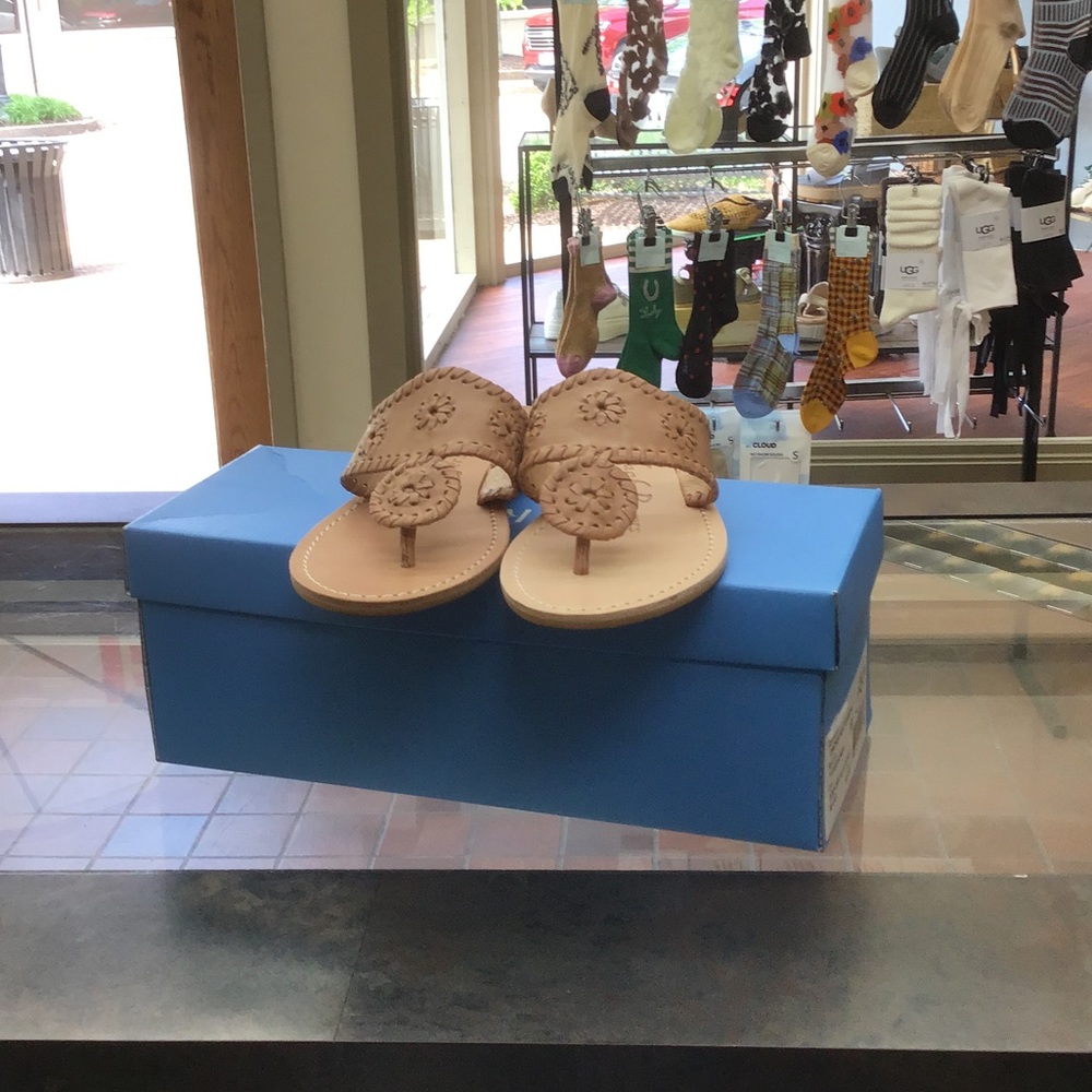 Women’s Leather Thong Sandals in Tan from Jack Rogers